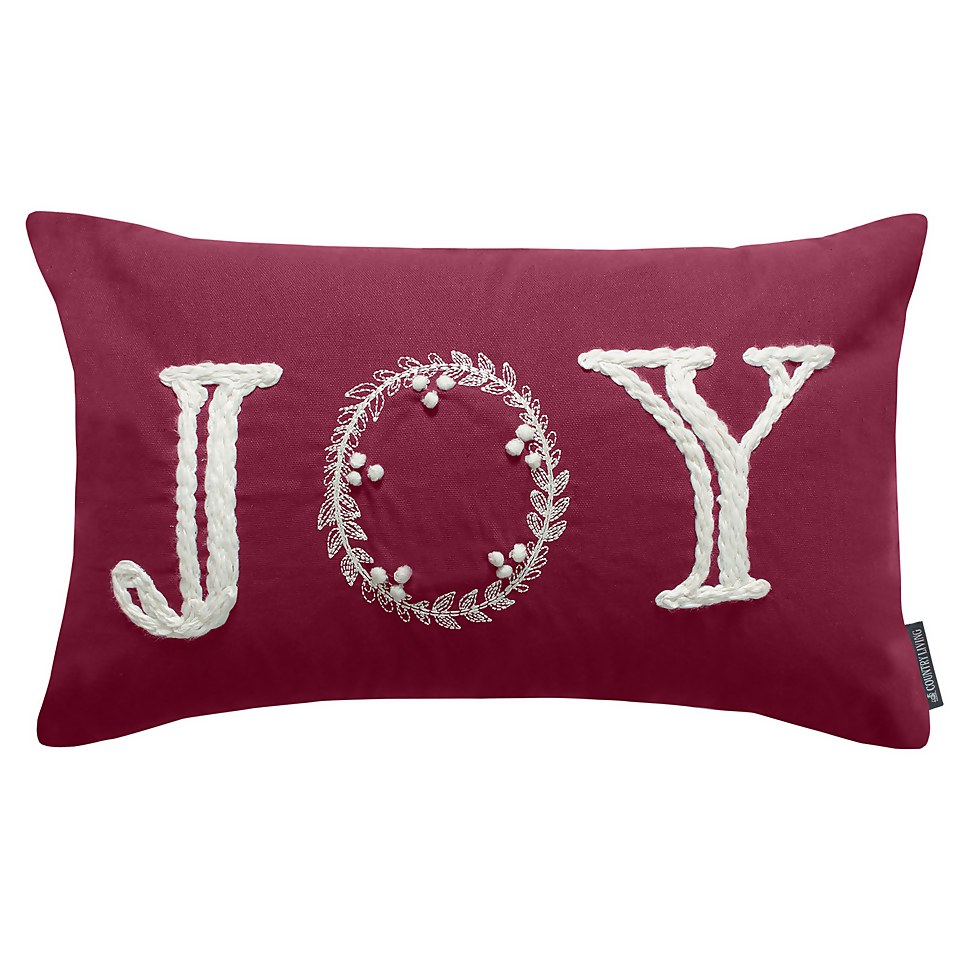 Country Living Joy Cushion 30x50cm Homebase
