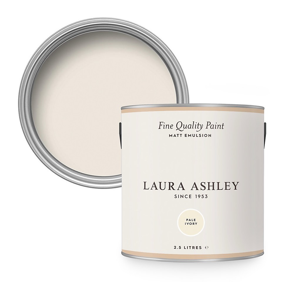 Laura Ashley Matt Emulsion Paint Pale Ivory - 2.5L