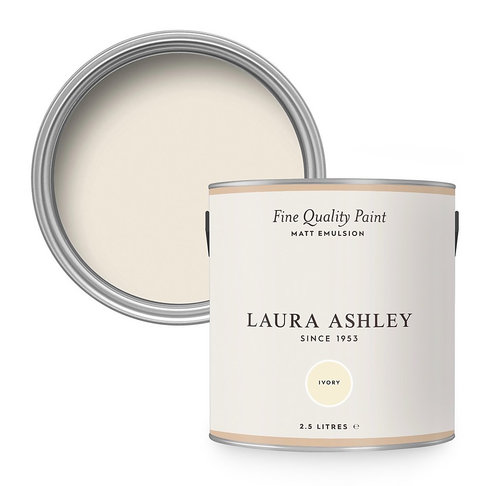 Laura Ashley Matt Emulsion Paint Ivory - 2.5L