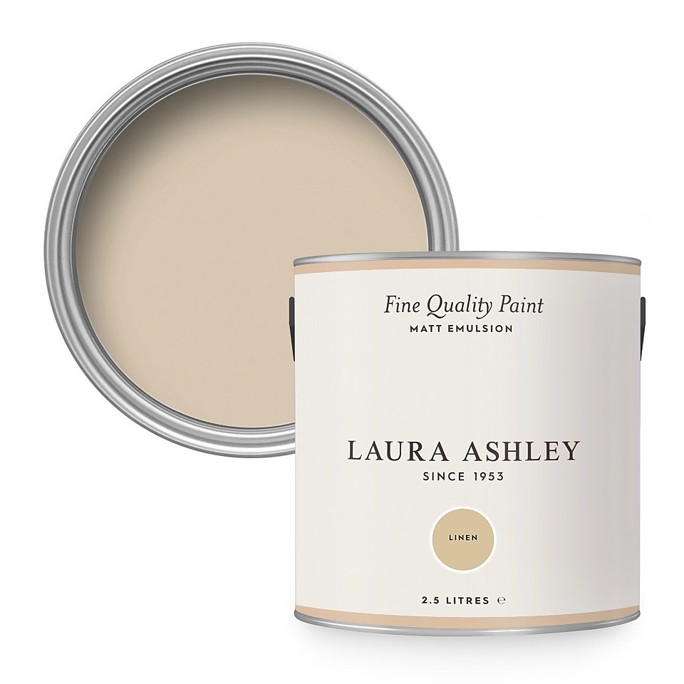 Laura Ashley Matt Emulsion Paint Linen - 2.5L