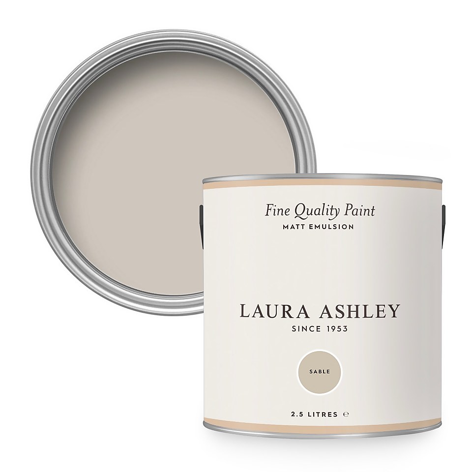 Laura Ashley Matt Emulsion Paint Sable - 2.5L