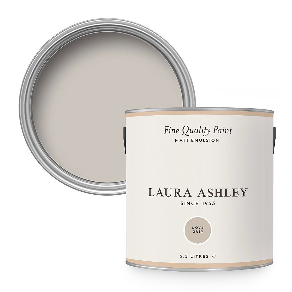 Laura Ashley Matt Emulsion Paint Dove Grey - 2.5L