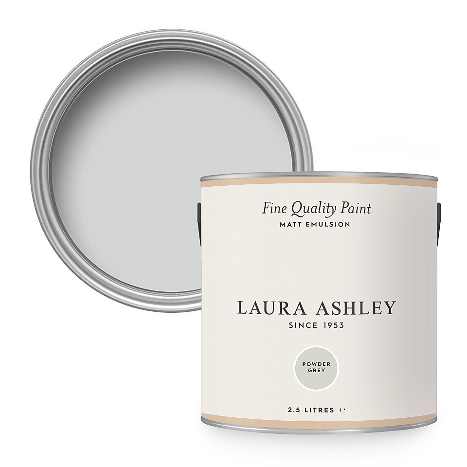 Laura Ashley Matt Emulsion Paint Powder Grey - 2.5L