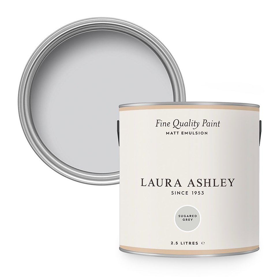 Laura Ashley Matt Emulsion Paint Sugared Grey - 2.5L