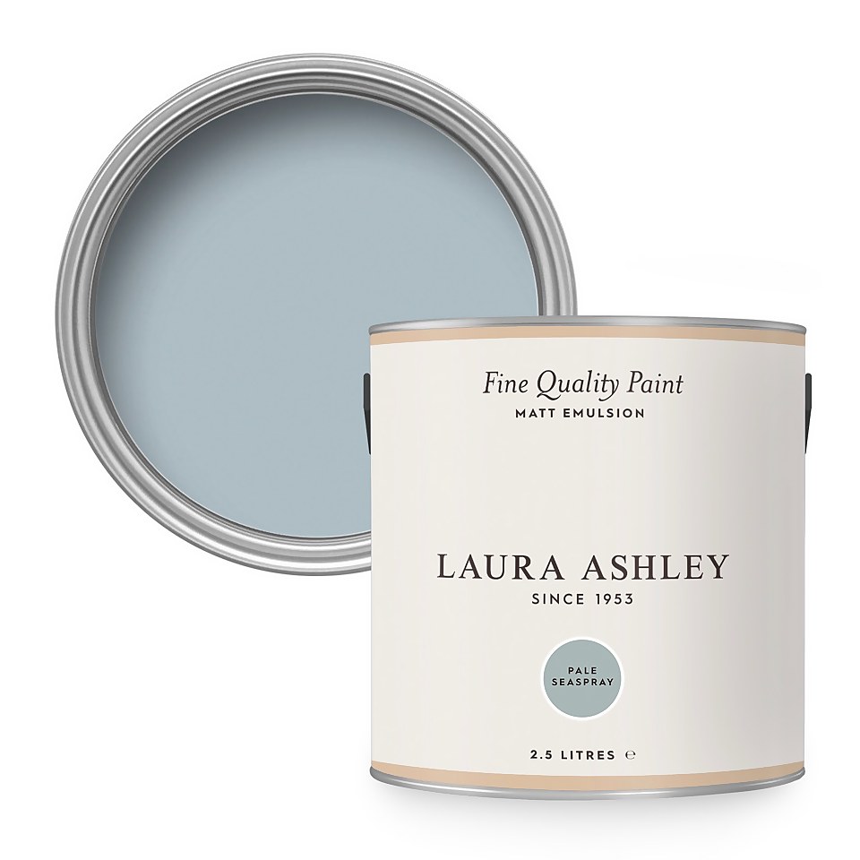 Laura Ashley Matt Emulsion Paint Pale Seaspray - 2.5L