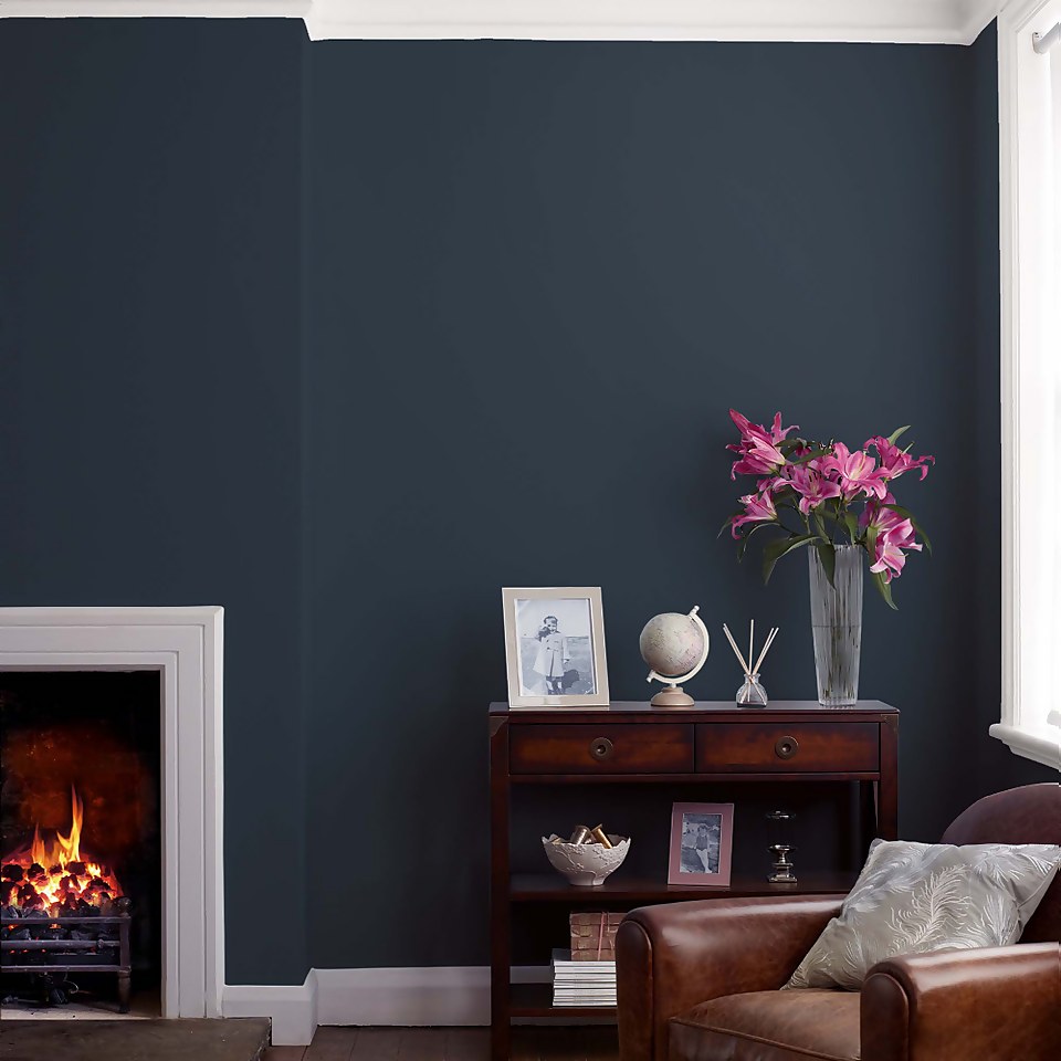 Laura Ashley Matt Emulsion Paint Midnight Seaspray 2.5L Homebase