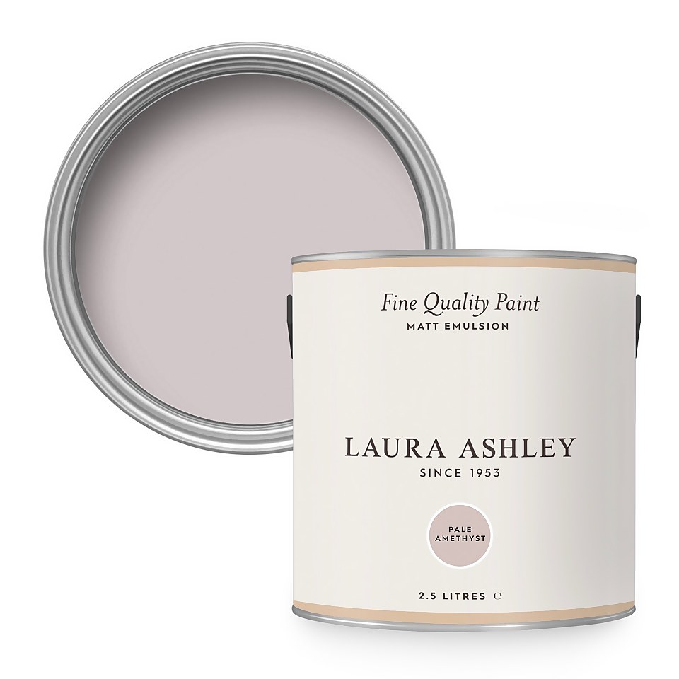 Laura Ashley Matt Emulsion Paint Pale Amethyst - 2.5L