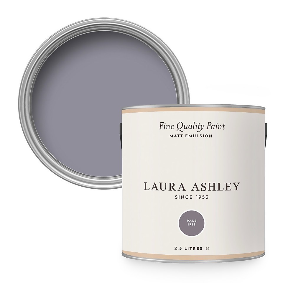 Laura Ashley Matt Emulsion Paint Pale Iris - 2.5L