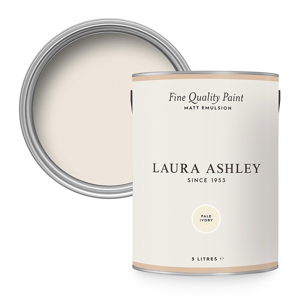 Laura Ashley Matt Emulsion Paint Pale Ivory - 5L