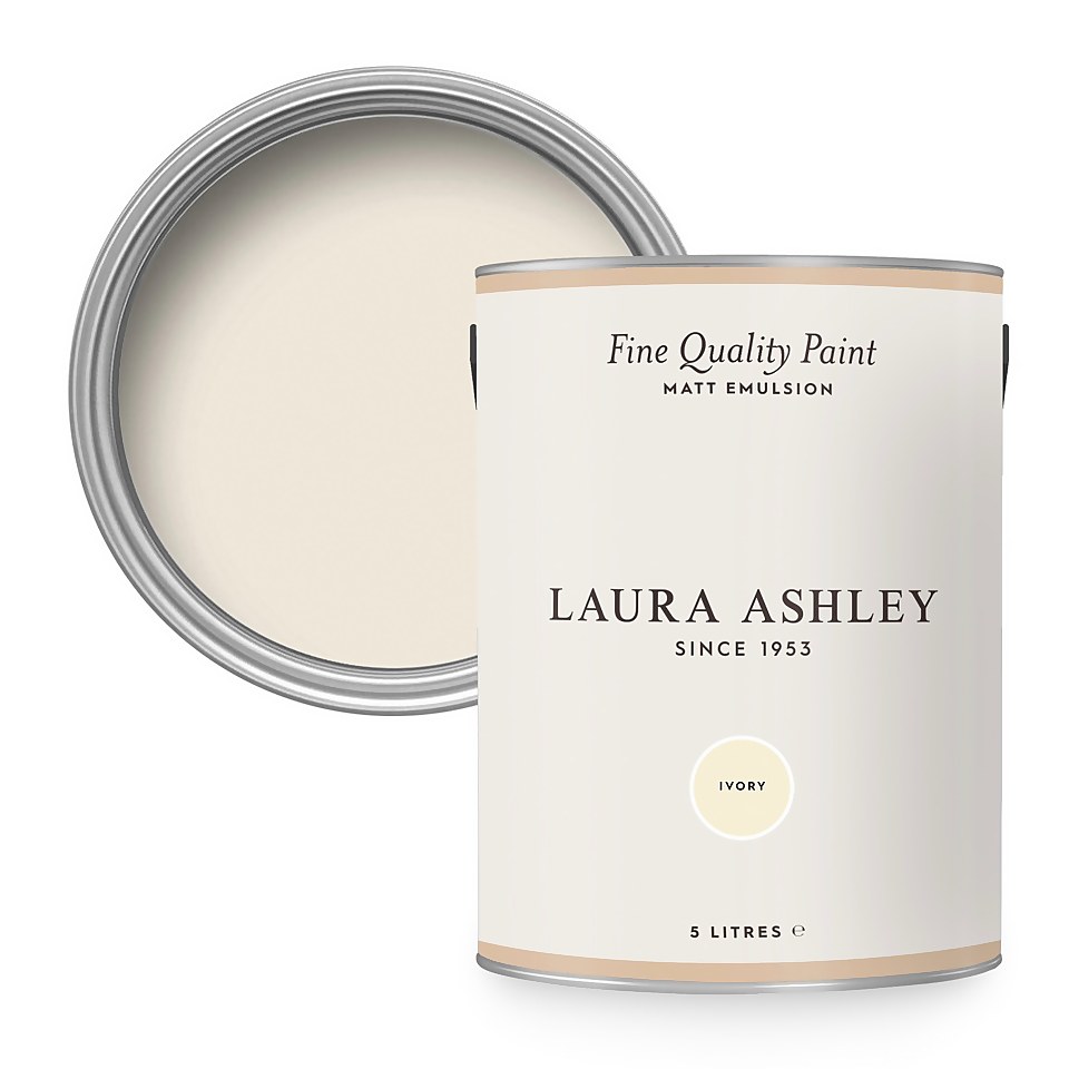 Laura Ashley Matt Emulsion Paint Ivory - 5L