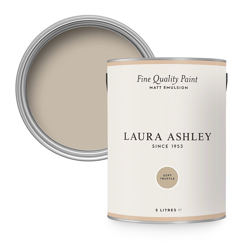 Laura Ashley Matt Emulsion Paint Soft Truffle - 5L
