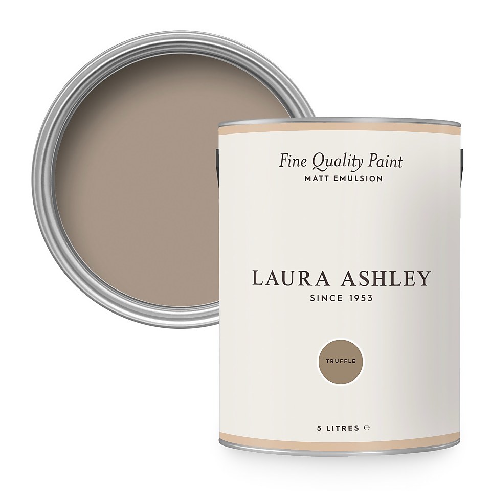 Laura Ashley Matt Emulsion Paint Truffle - 5L