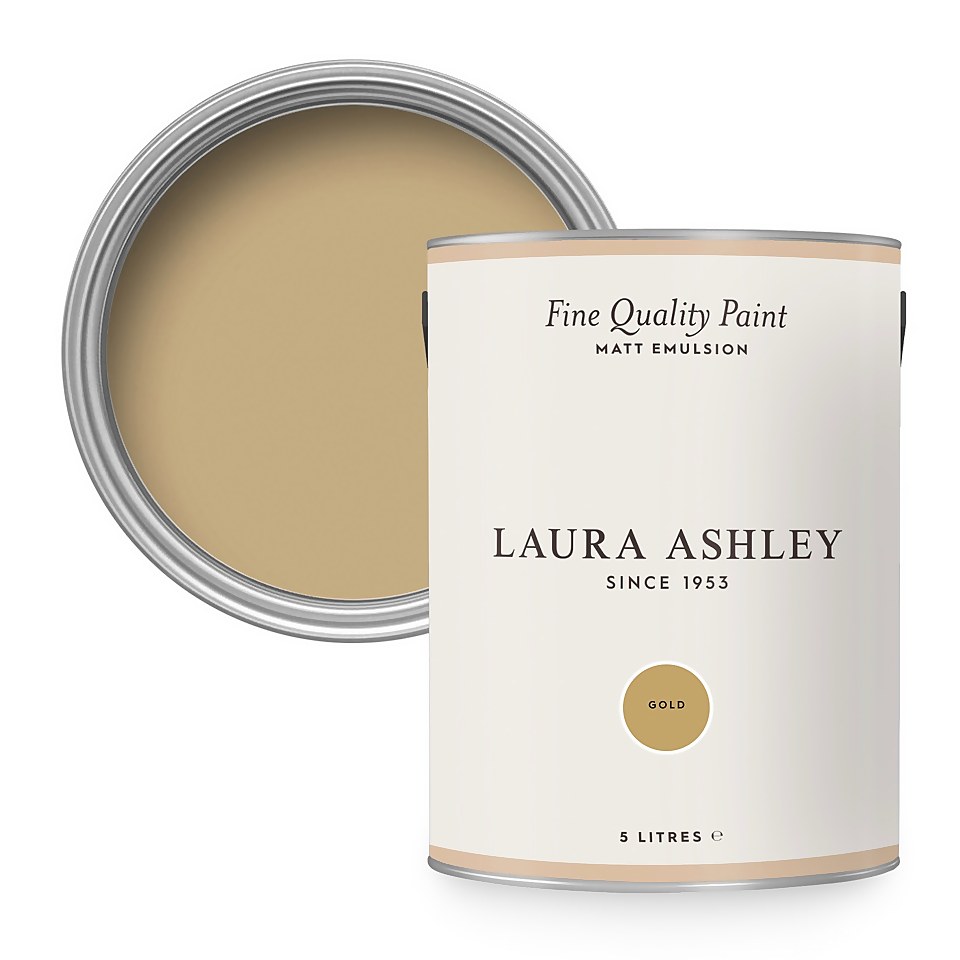 Laura Ashley Matt Emulsion Paint Gold - 5L