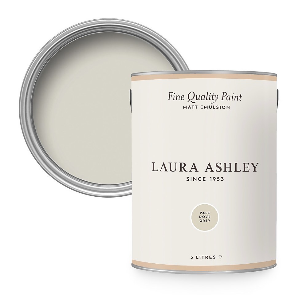 Laura Ashley Matt Emulsion Paint Pale Dove Grey - 5L
