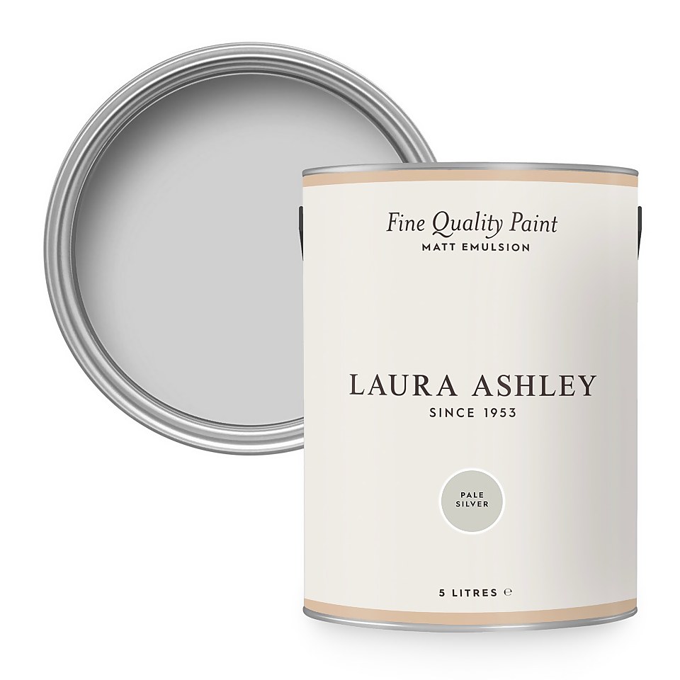 Laura Ashley Matt Emulsion Paint Pale Silver - 5L