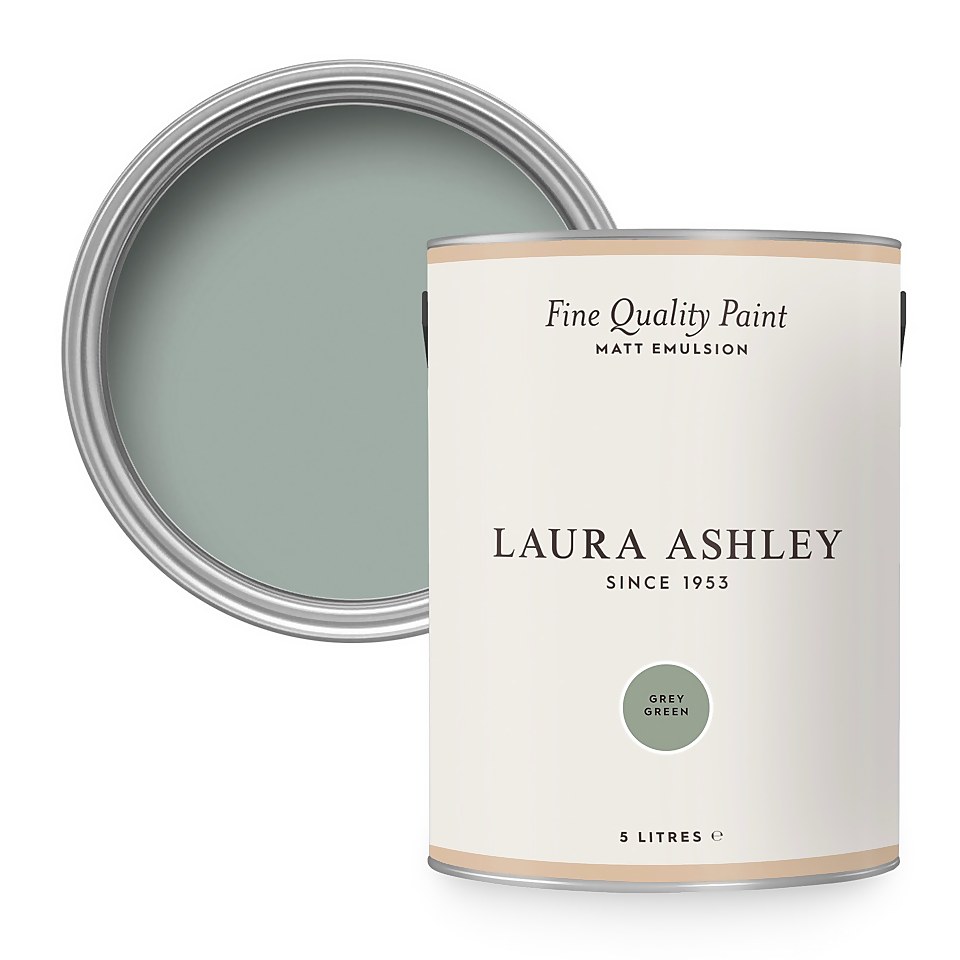 Laura Ashley Matt Emulsion Paint Grey Green - 5L