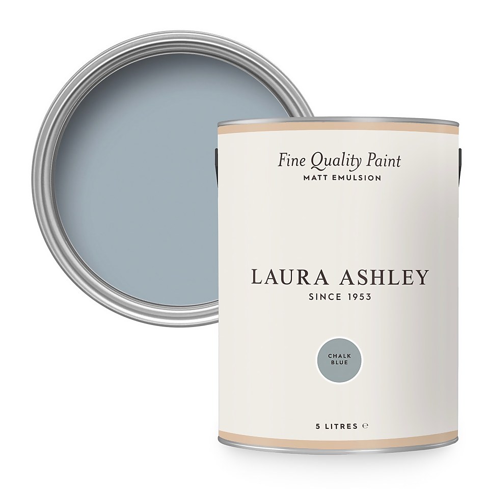 Laura Ashley Matt Emulsion Paint Chalk Blue - 5L