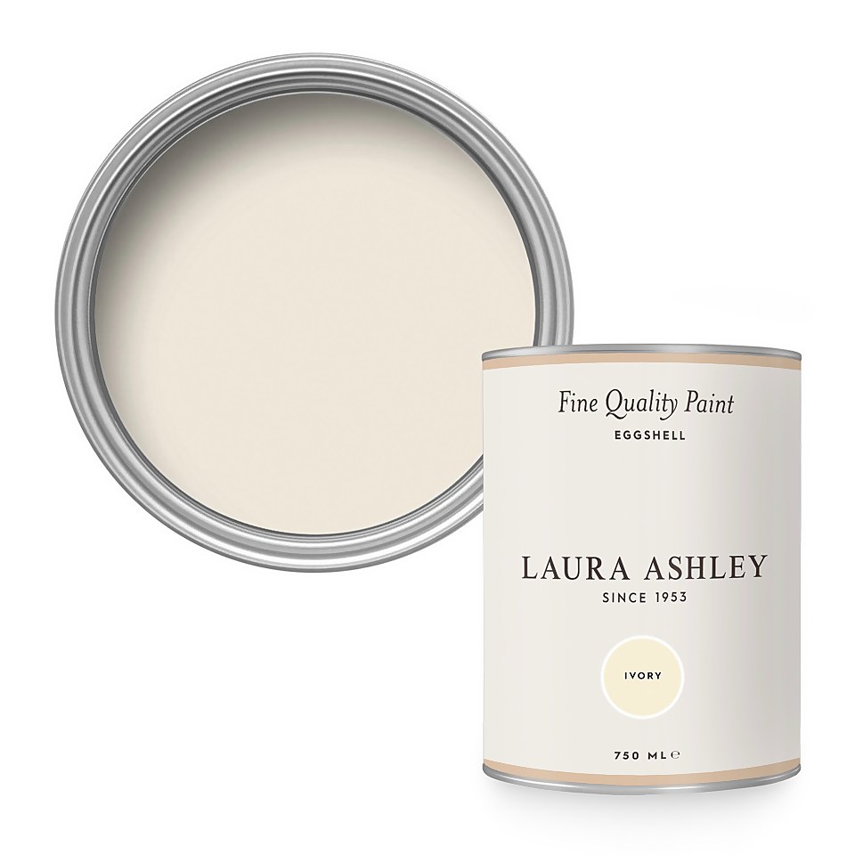 Laura Ashley Eggshell Paint Ivory - 750ml