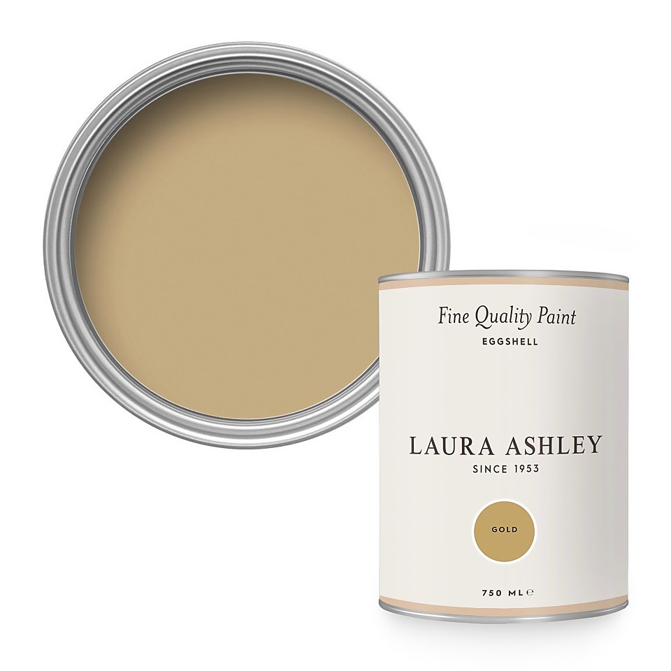 Laura Ashley Eggshell Paint Gold - 750ml