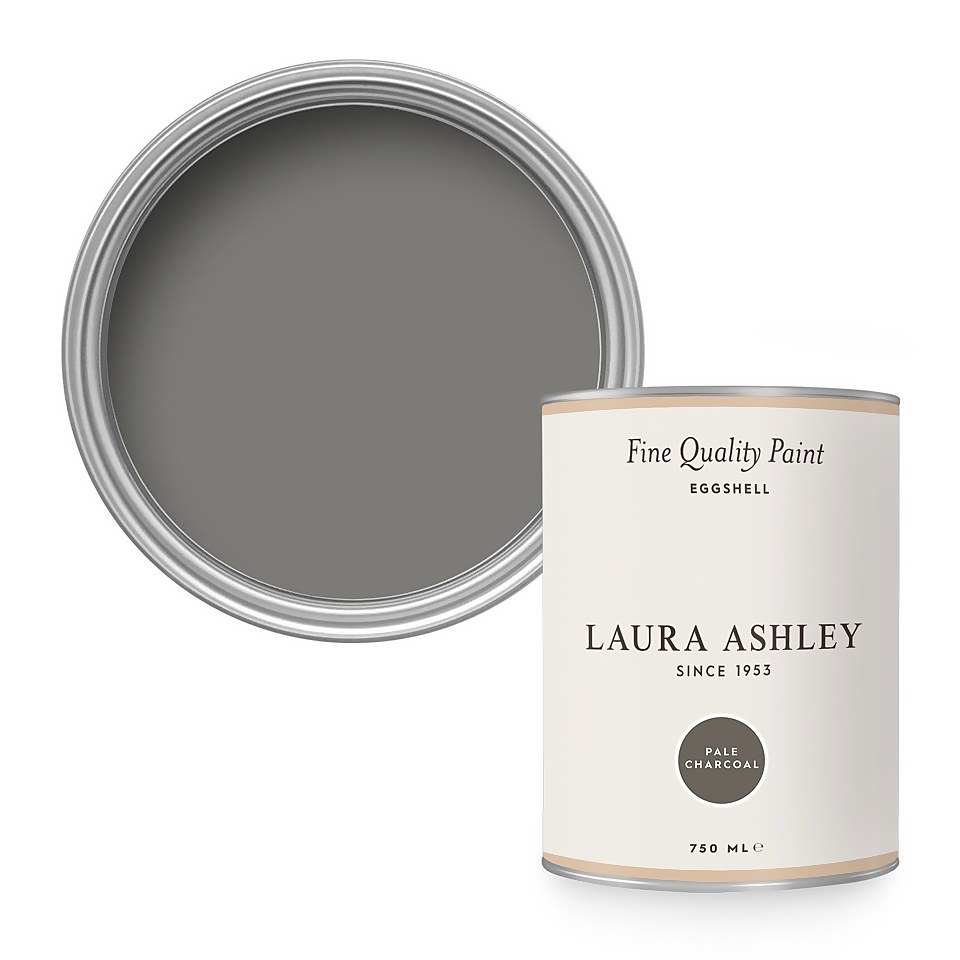 Laura Ashley Eggshell Paint Pale Charcoal - 750ml