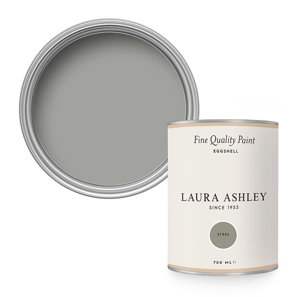 Laura Ashley Eggshell Paint Steel - 750ml