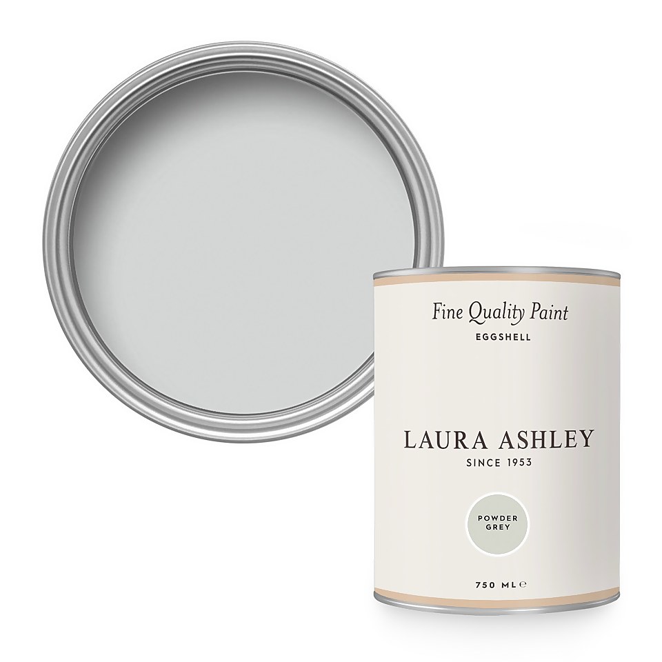 Laura Ashley Eggshell Paint Powder Grey - 750ml