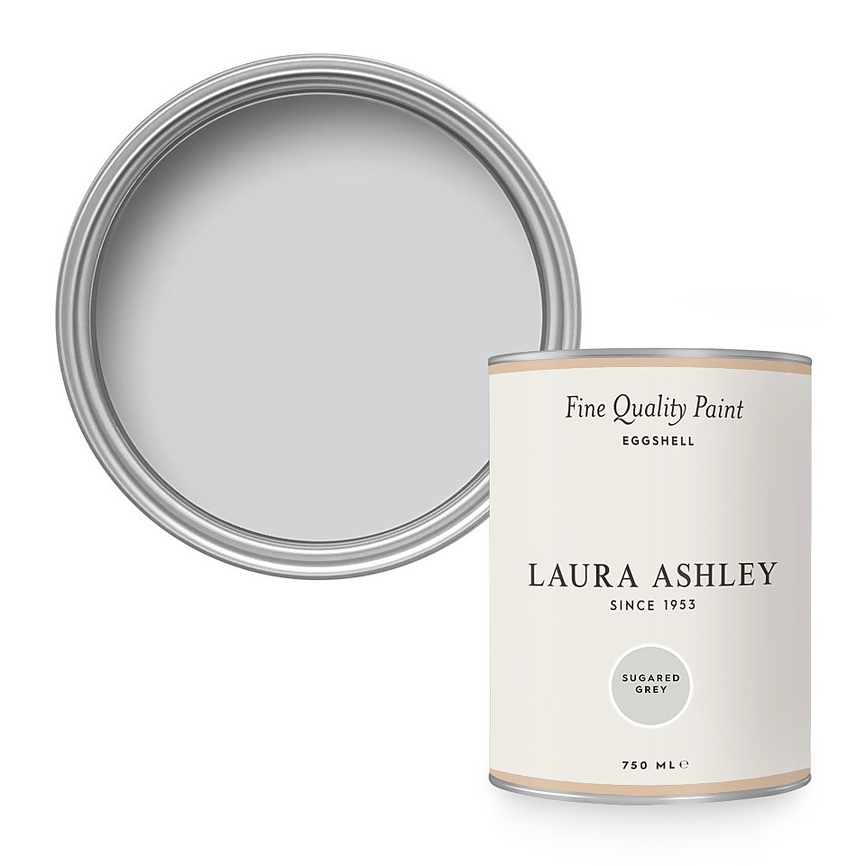 Laura Ashley Eggshell Paint Sugared Grey - 750ml