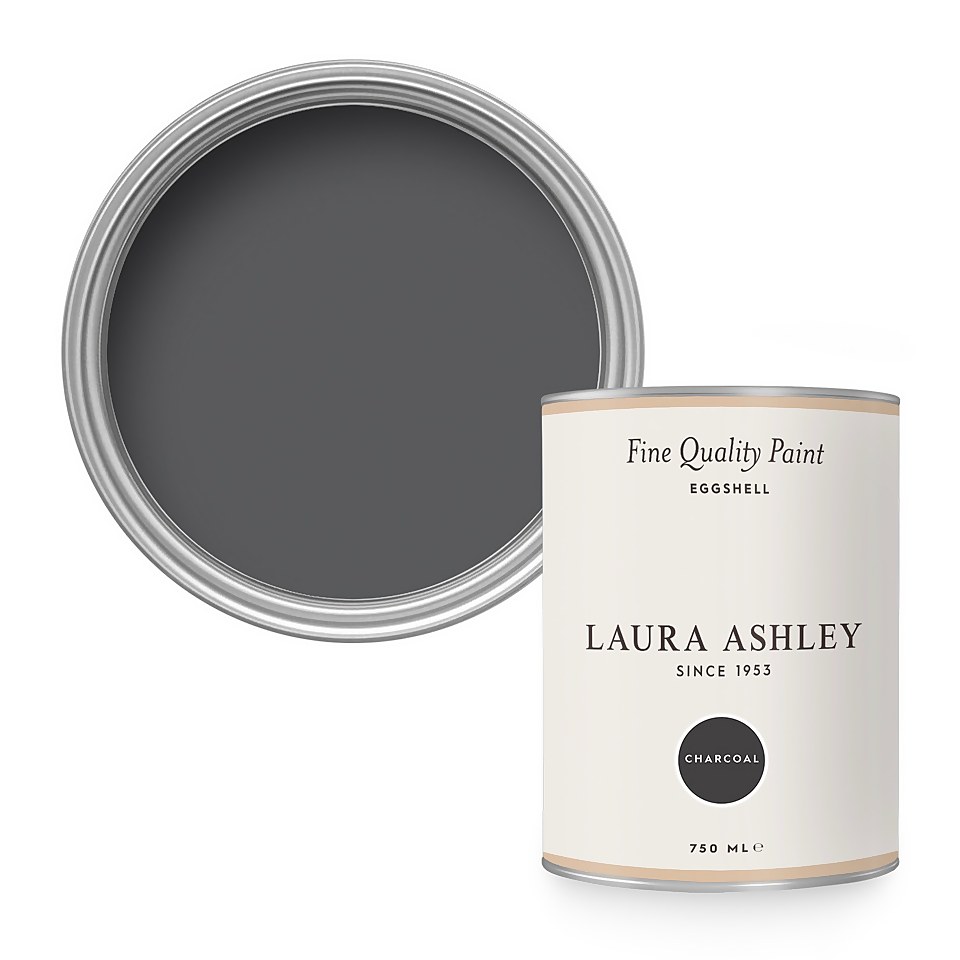 Laura Ashley Eggshell Paint Charcoal - 750ml