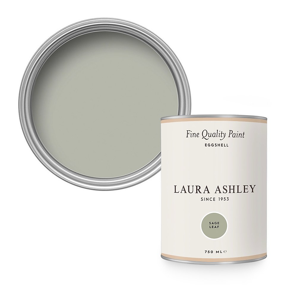 Laura Ashley Eggshell Paint Sage Leaf - 750ml