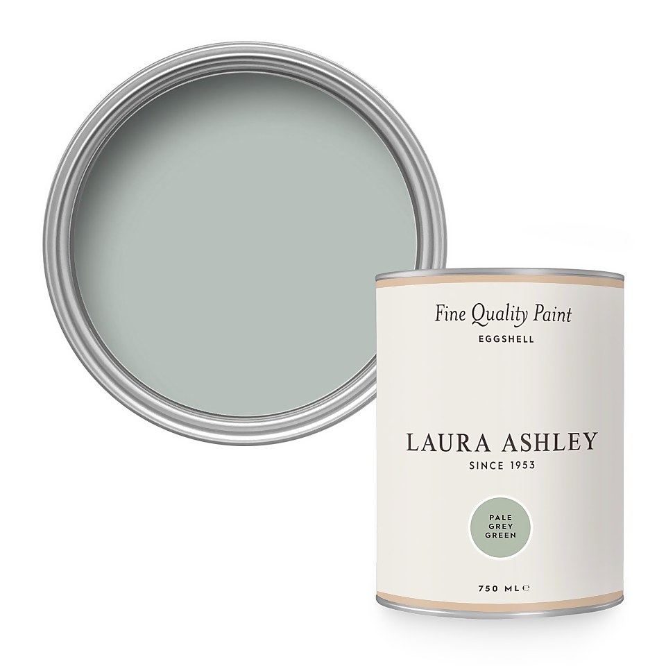 Laura Ashley Eggshell Paint Pale Grey Green - 750ml