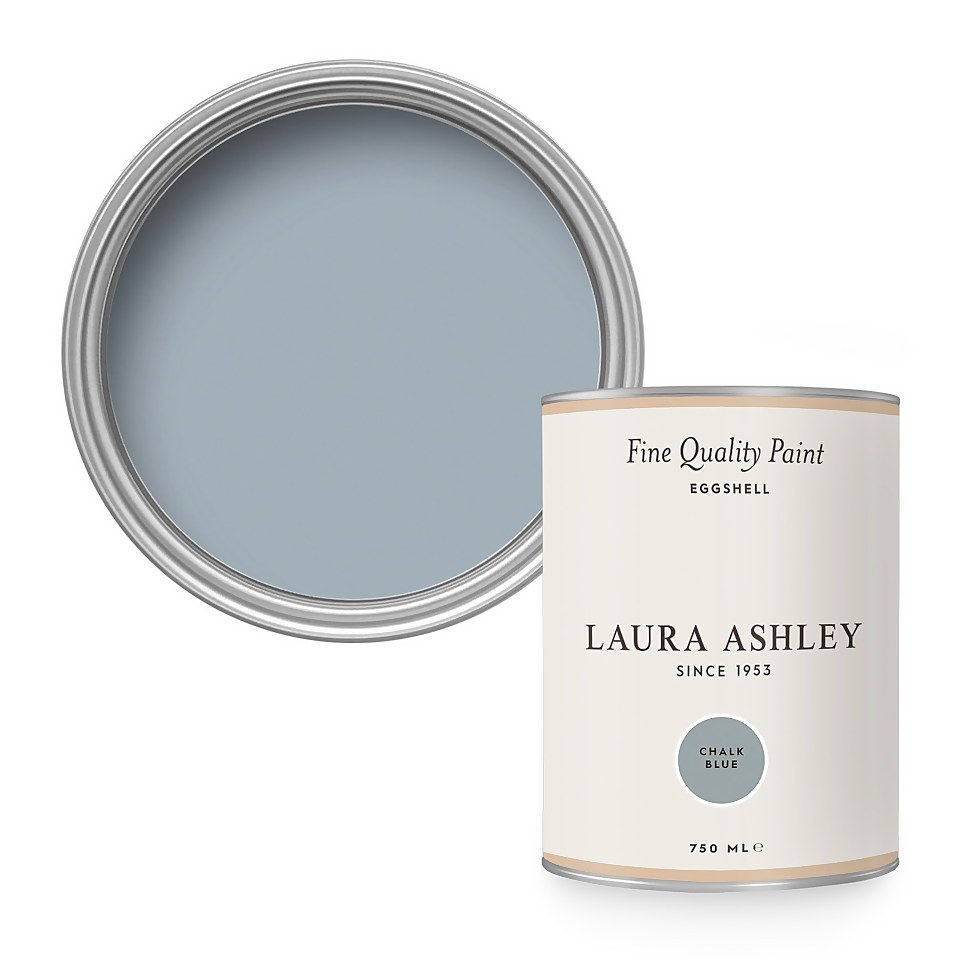 Laura Ashley Eggshell Paint Chalk Blue - 750ml