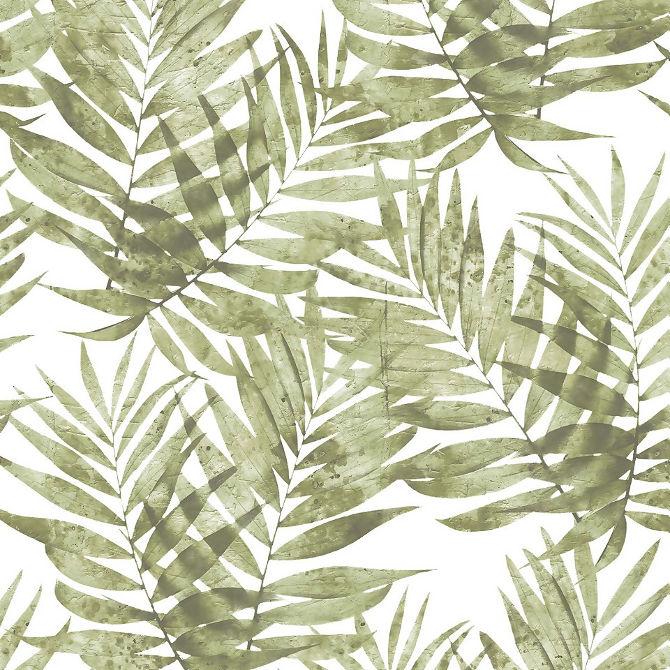 Organic Textures Speckled Palm Green Wallpaper Sample