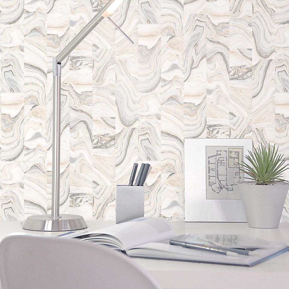 Organic Textures Agate Tile Natural Wallpaper Sample