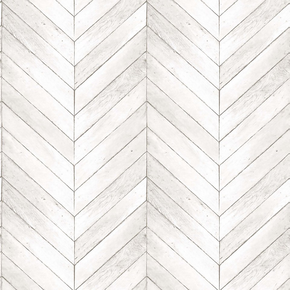 Organic Textures Chevron Wood Neutral Wallpaper Sample