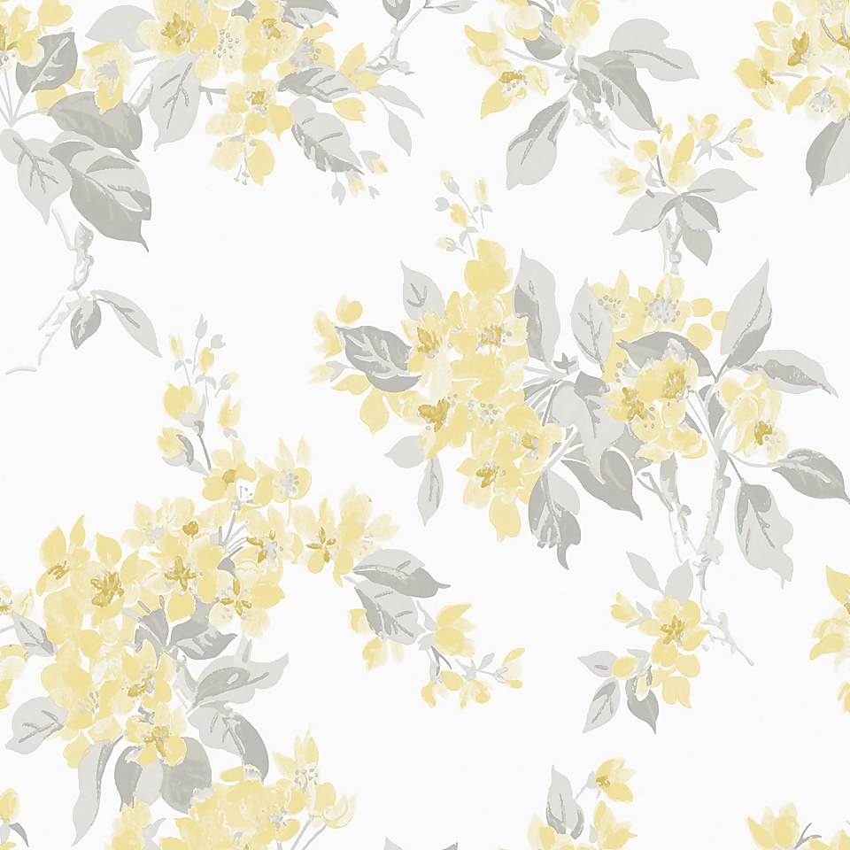Laura Ashley Apple Blossom Sunshine Wallpaper