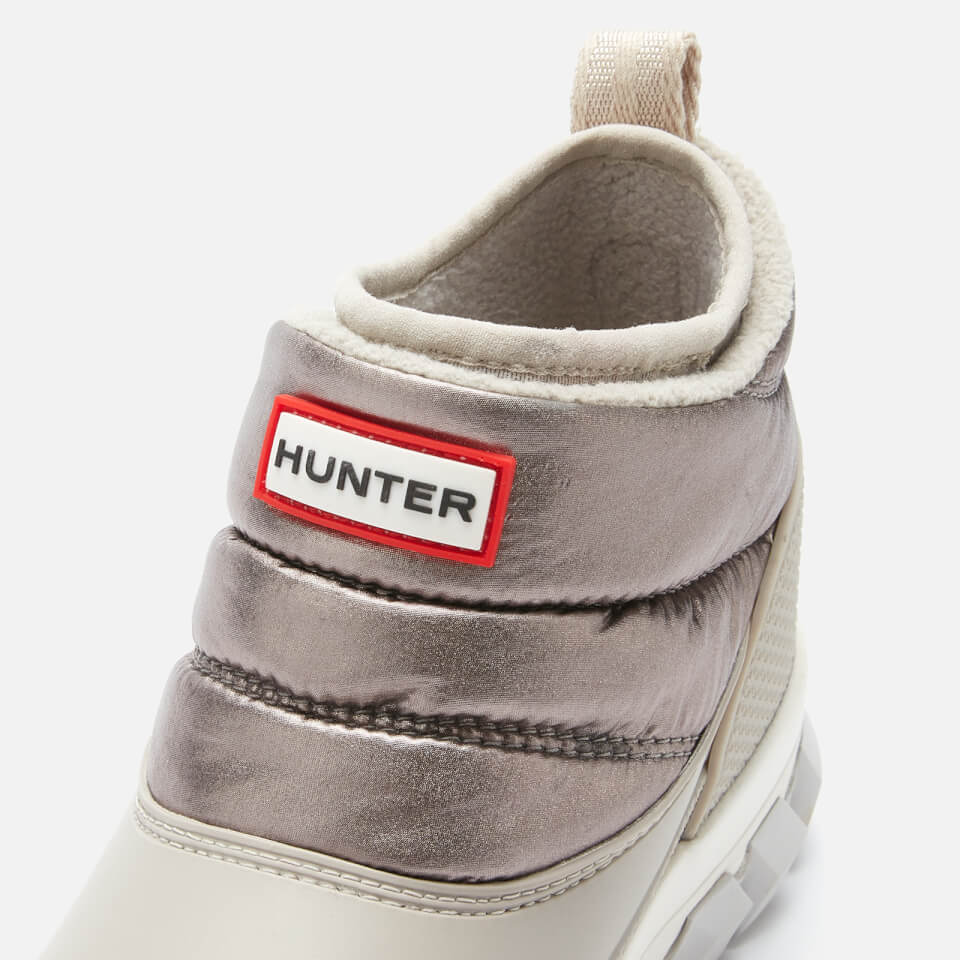 Hunter Women's Metallic Insulated Snow Boots - Dark Silver