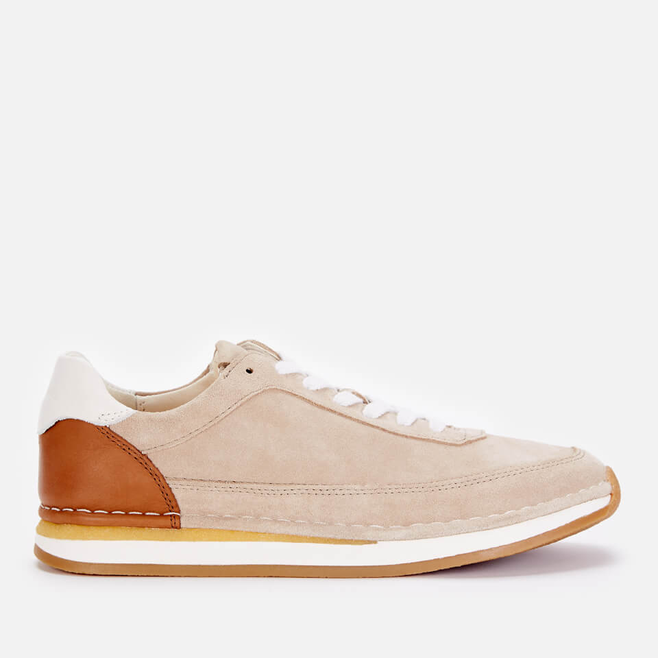 Clarks Women's Craft Run Lace Trainers - Sand Multi