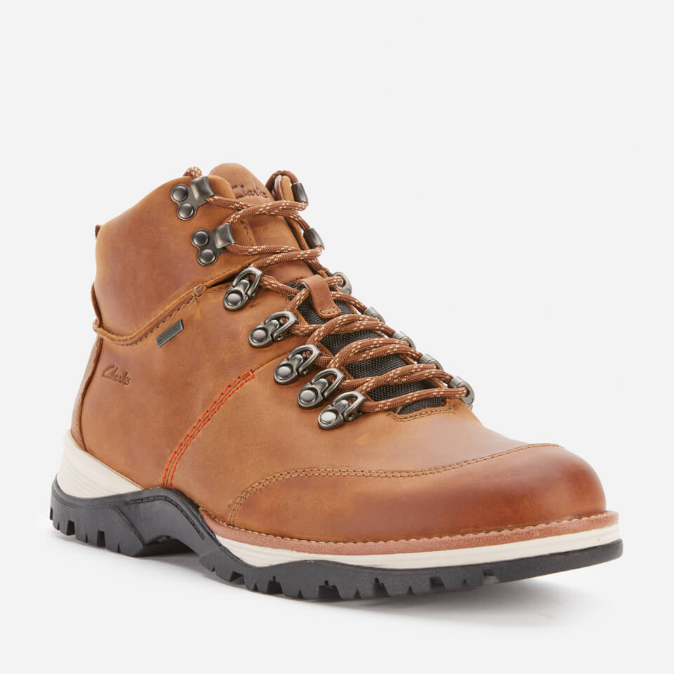 Clarks Men's Topton Pine Goretex Hiking Style Boots - Cognac