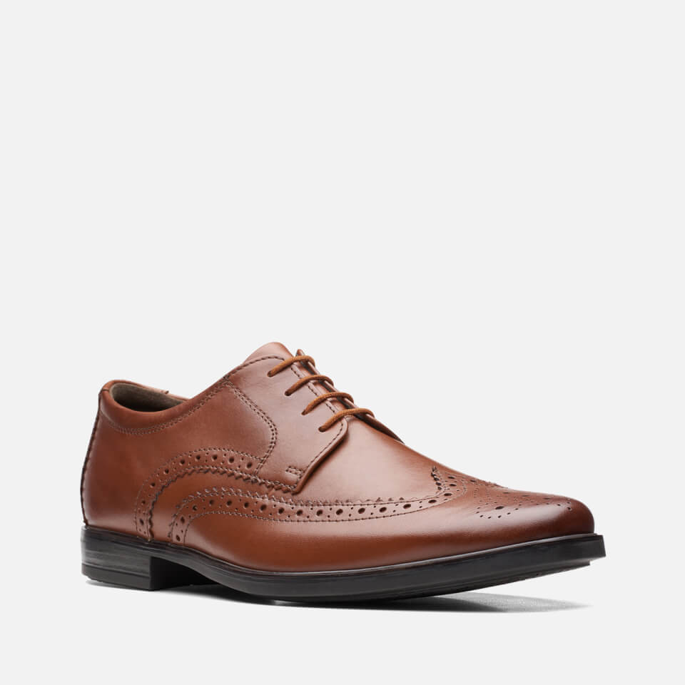 Clarks Howard Wing Leather Derby Shoes