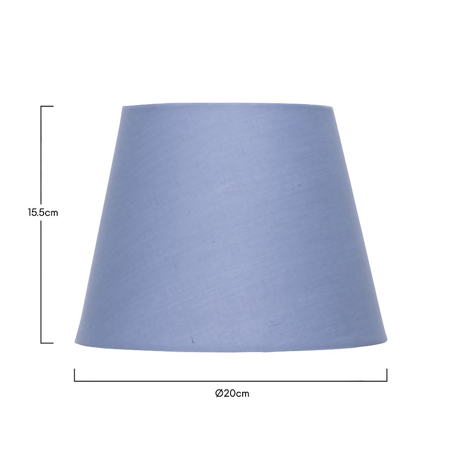 Clyde Blue Taper Shade - 20cm