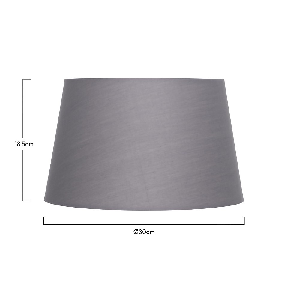 Clyde Charcoal Taper Shade - 30cm