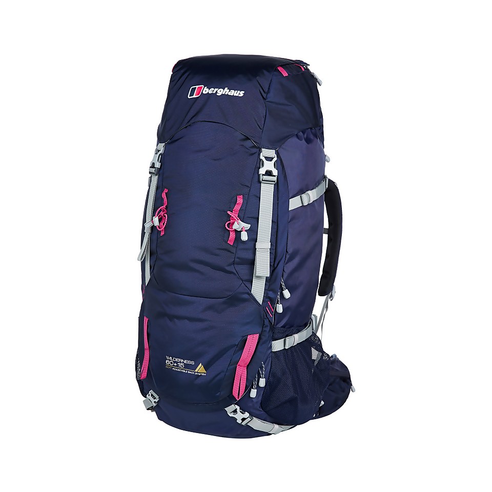 BERGHAUS WILDERNESS 60+15 GLD RUCSAC AF DKBLU/PNK