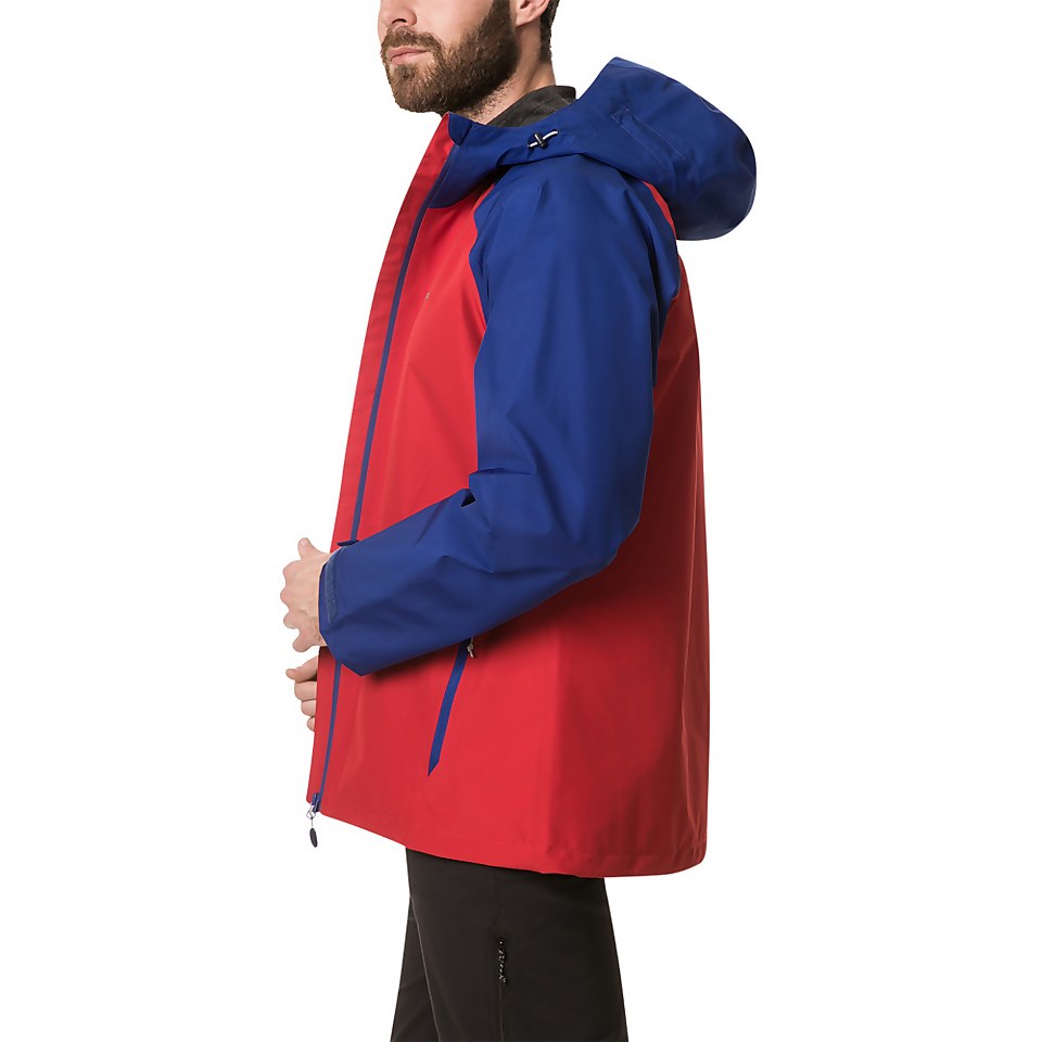 Men's Paclite 2.0 Waterproof Jacket - Red / Blue