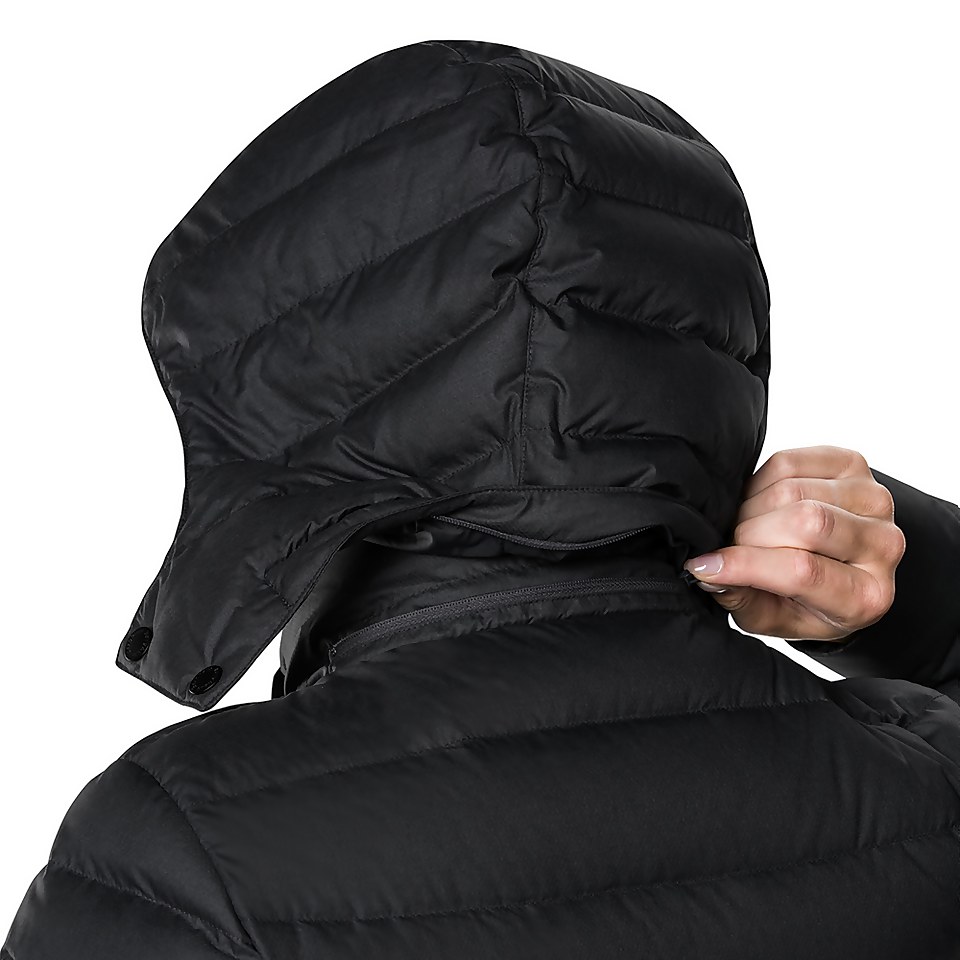 Women's Long Hudsonian Down Insulated Jacket - Black