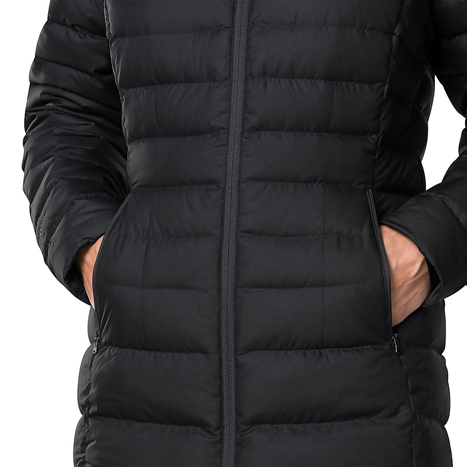 Women's Long Hudsonian Down Insulated Jacket - Black
