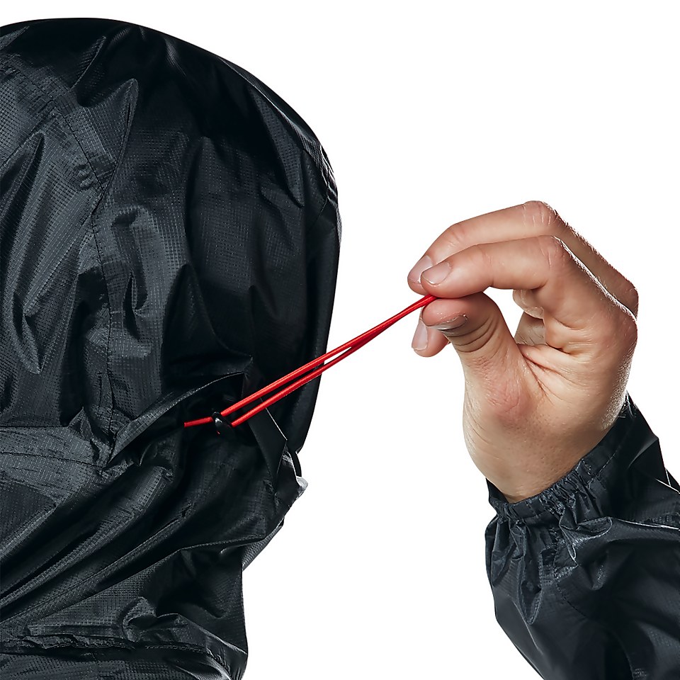 Men's Fast Hike Waterproof Jacket - Dark Grey/ Black