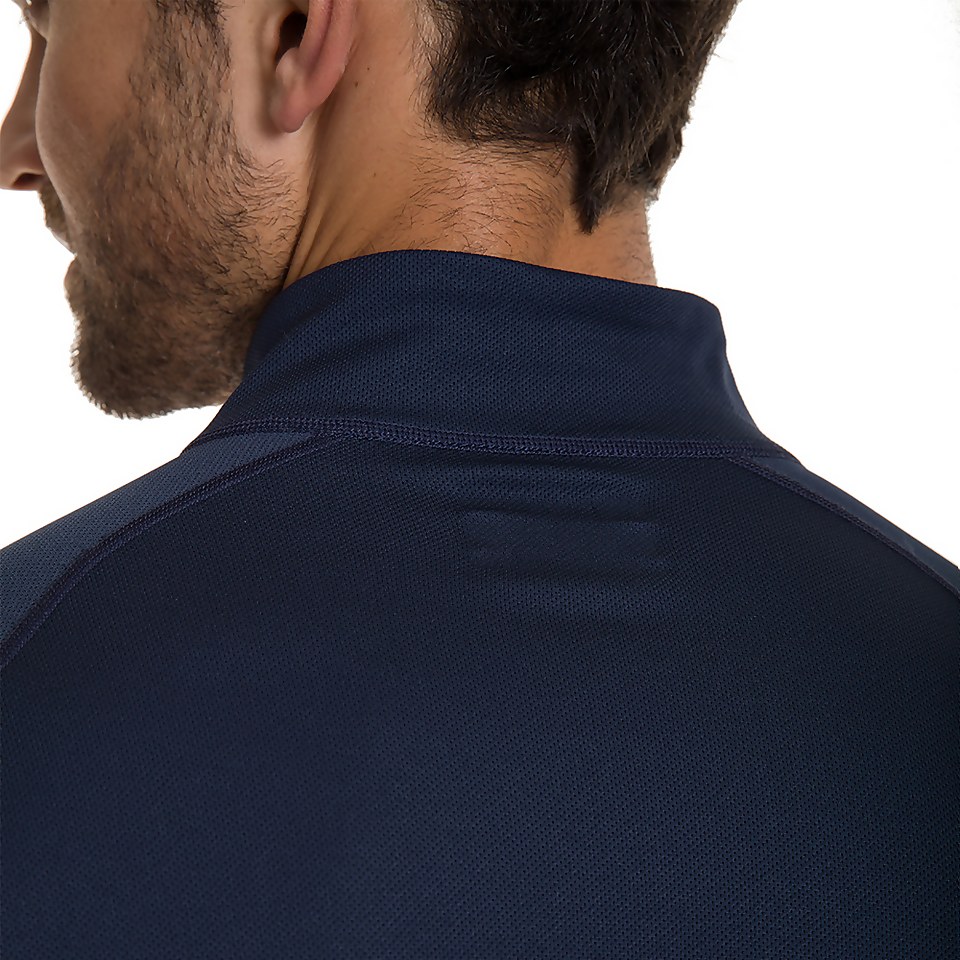 Men's Tech Tee Long Sleeve Zip 2.0 - Red / Blue