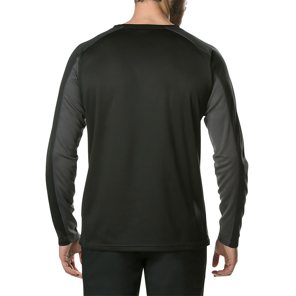 Men's Tech Tee Long Sleeve 2.0 - Dark Grey / Black
