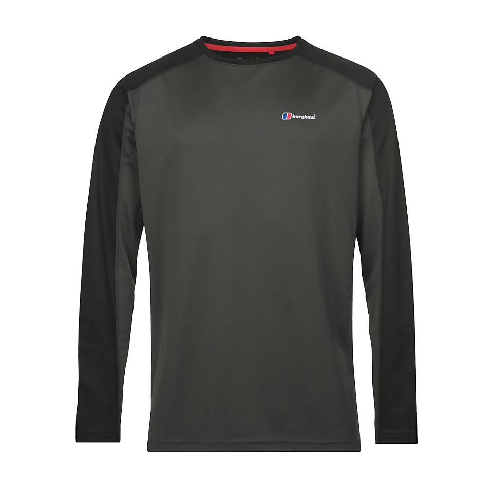 Men's Tech Tee Long Sleeve 2.0 - Dark Grey / Black