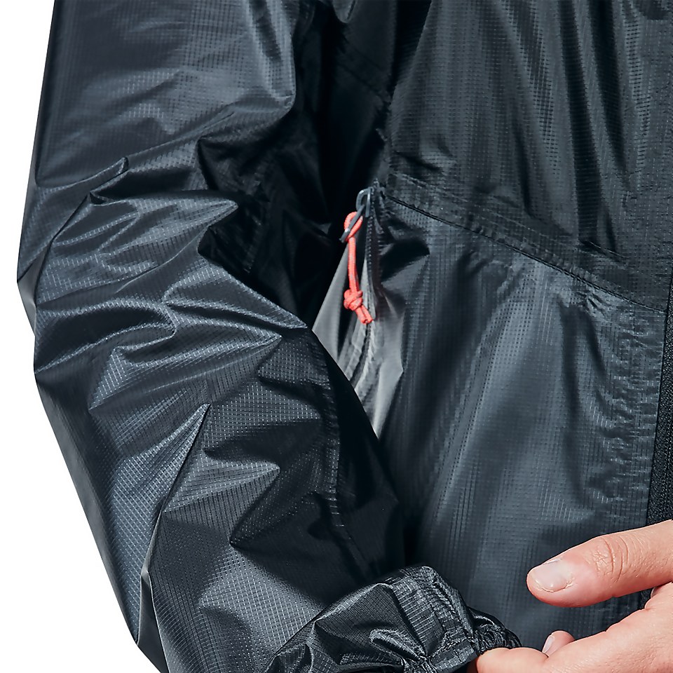 Women's Fast Hike Waterproof Jacket - Dark Grey/ Black